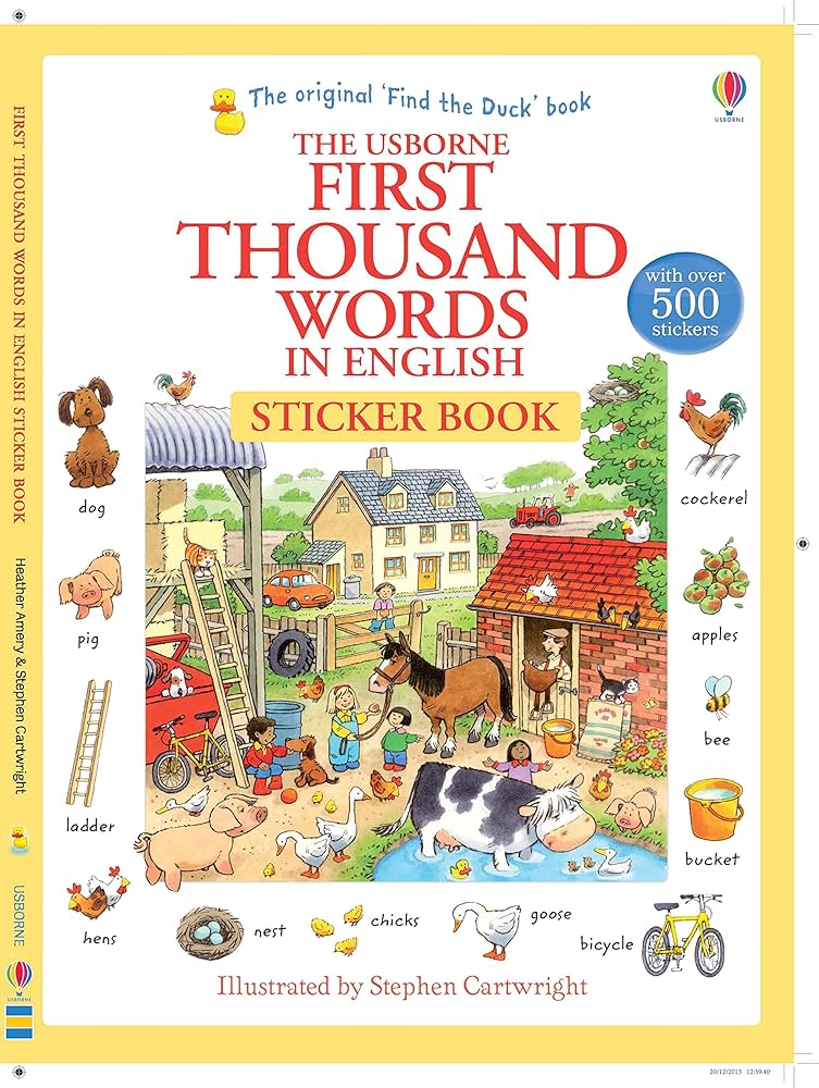 First Thousand Words In English - With Over 500 Stickers