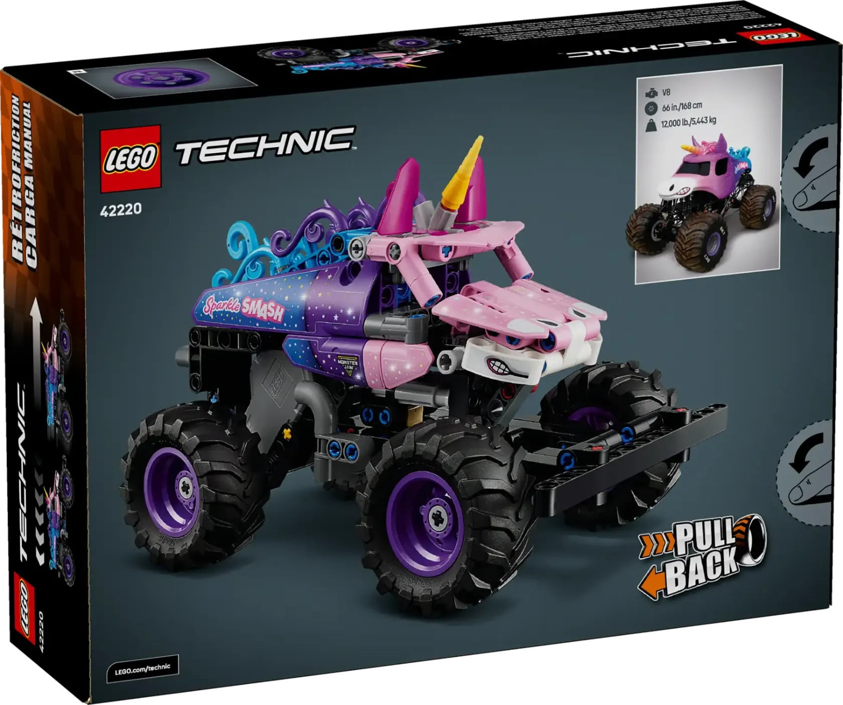 Konstruktor Lego Technic Monster Jam Sparkle Smash (Qarga.az)