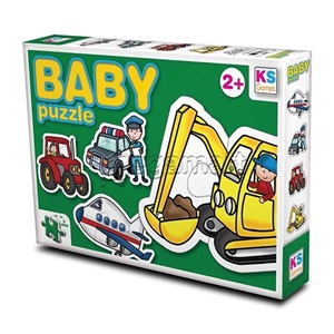 CA_KS Puzzle_Meslekler ve Taşıtlar   / Jobs and Vehicles4in1 Puzzle  2/3/4/412004