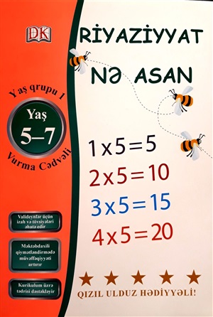 Riyaziyyat Nə Asan (5-7 yaş) vurma cədvəli