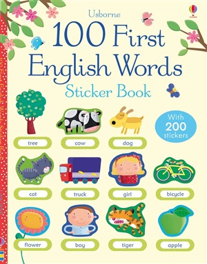 100 First English Words Sticker Book