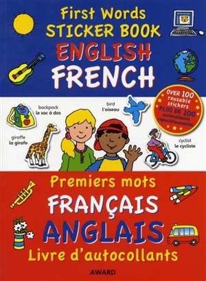 FIRST WORDS STICKER:ENG/FRENCH