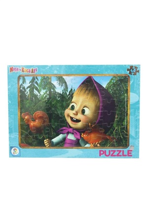 MABBLES _ MASHA KOCA AYI 48 PARÇA FRAME PUZZLE (2ASORTİ)