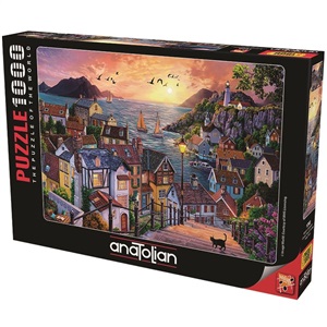 ANATOLİAN Puzzle Sahilde Günbatımı/ Coastal Town At Sunset 1000pcs