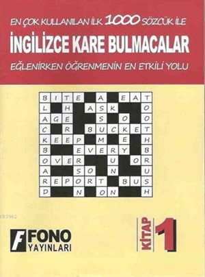 İngilizce Kare Bulmacalar 1. Kitap