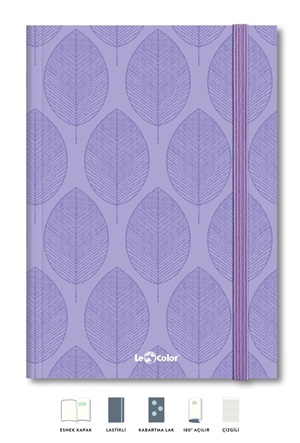 Le Color_ ESNEK KAPAK DEFTER 17X24 ÇİZGİ 80gr 192sy ART DECO