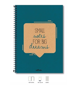 Le Color_ OKUL DEFTER 17X24 SERT KP KARELİ 200sy ECO KRAFT