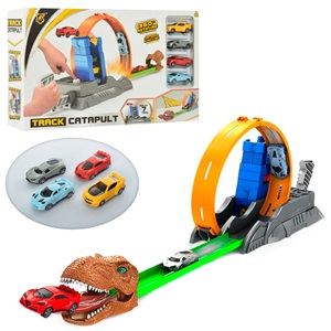 Catapult track with 4pcs cars