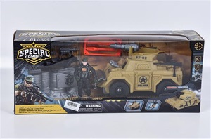 Slided truck with soldier set