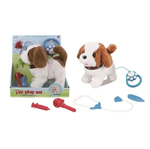 Line control pet dog with music doctor play set