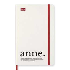 Lugat365 13*21 80Yp.Çizgili Ciltli Lastikli Defter  Anne