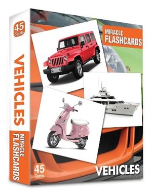 Miracle Flashcards – Vehicles Box 45 Cards