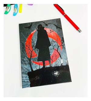 Naruto Uchiha Itachi Tasarımlı Lastikli Defter