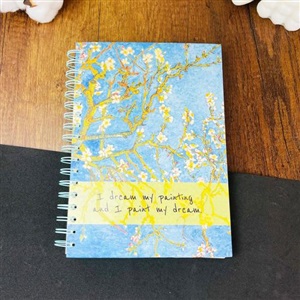 Van Gogh Badem Çiçeği Tasarımlı Spiralli Defter (Gmd100179)