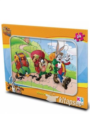 Puzzle Frame 24 Pieces Looney Tunes 24X34 Cm