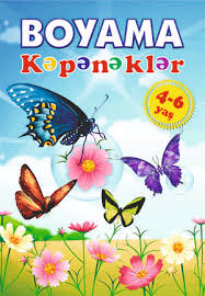 Boyama kəpənəklər 4-6 yaş