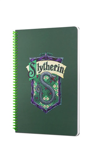 Harry Potter Slytherin Spiralli Defter Yeşil 80ypr.17x24 DFT-388579