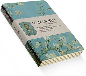 Van Gogh 4'lü Defter Seti 2 - Blooming Series - Çizgisiz 64 Sayfa A5 Ebat