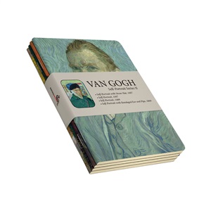 Mabel Yayın Ve Defter / Van Gogh 4'Lü Defter Seti 5 - Self-Portrait Series Iı - Çizgisiz 64 Sayfa A5 Ebat