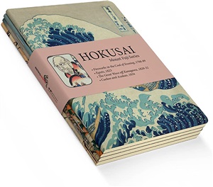 Hokusai 4'lü Defter Seti 1 - Mount Fuji Series I - Çizgisiz 64 Sayfa A5 Ebat