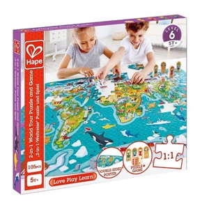 World Map Puzzle and Game