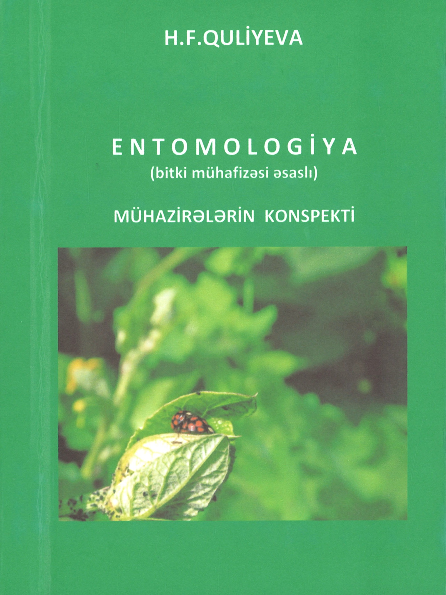 Entomologiya mühazirələrin konspekti