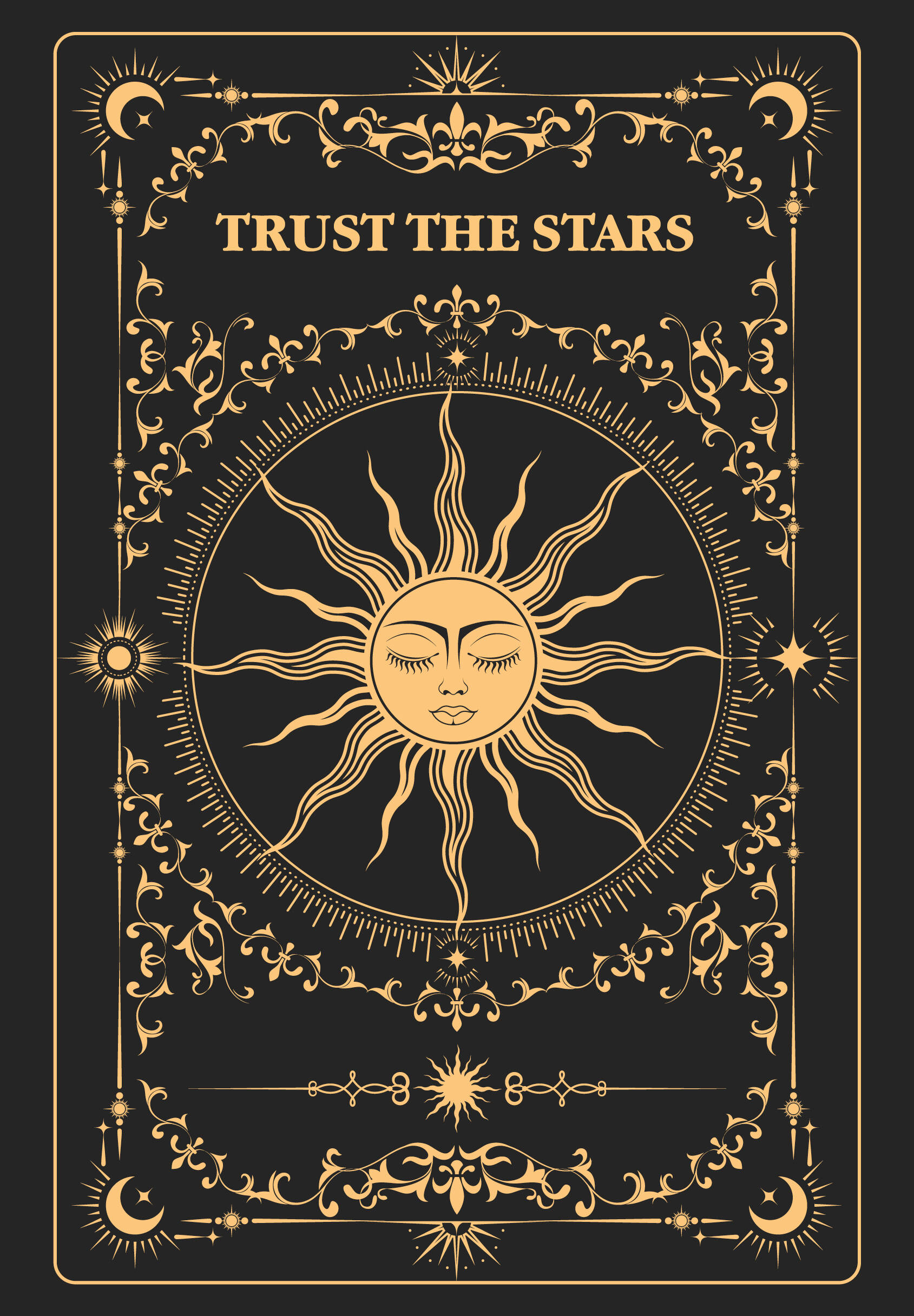 Trust the stars. Ежедневник недатированный
