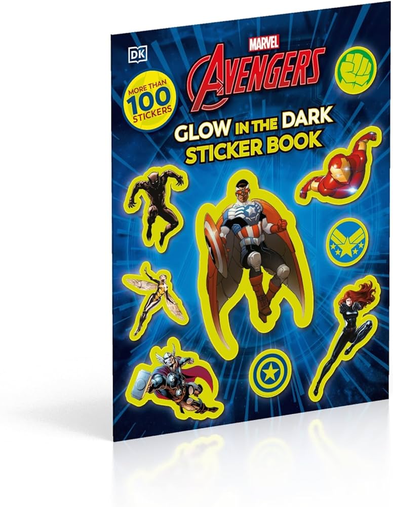 Marvel Avengers Glow in the Dark Sticker Book