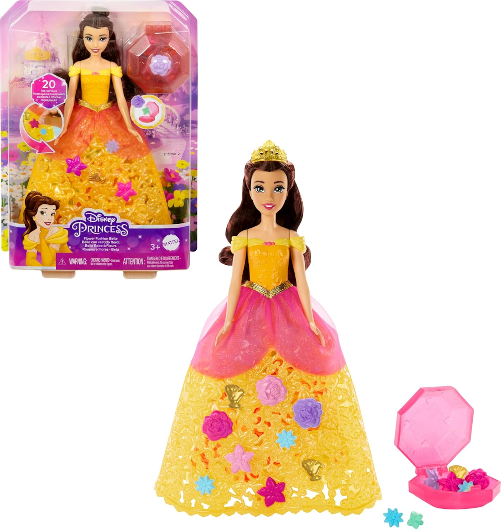 Mattel Disney Princess Fashion Doll Flower Fashion (Qarga.az)