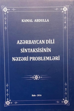 Azərbaycan dili sintaksisinin nəzəri problemləri