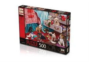 CA_KS Puzzle_Puppies İn The Bedroom500 Parça20009