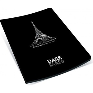 Gipta Dark Black Notebook Dəftər içi qara