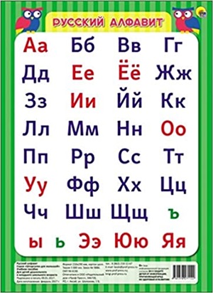 ШПАРГАЛКИ ДЛЯ МАЛЫШЕЙ. РУССКИЙ АЛФАВИТ(зелёный)