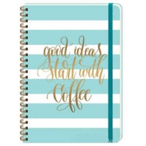 Keskin A5 80 Yp.Çiz.Sert Kap. Spr. Daily Notes Muse -Good İdeas Start With Coffee