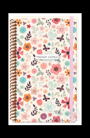 Keskin 13*21 80 Yp.Çiz.Sert Kap.Spr.Trendy Notes Spring Time - Mia