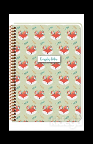 Keskin 14*20 80 Yp. Çiz.Spr.Sert Kap.Everyday Notes Pretty Pets Tilki