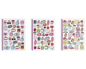 Keskin A4 60 Yp.Kar. PP Kp.Spr.Sweet Fun Defter