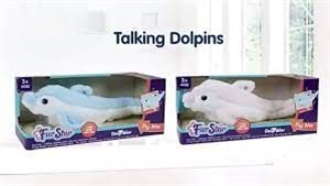 Plush dancing dolphin with repeating function,music