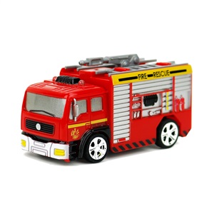 [DISPLAY BOX]Plastic pullback fire rescue water cannon