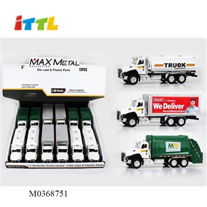 [DISPLAY BOX]Plastic pullback environmental sanitation oil tank truck