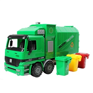[DISPLAY BOX]Plastic pullback sanitation container truck