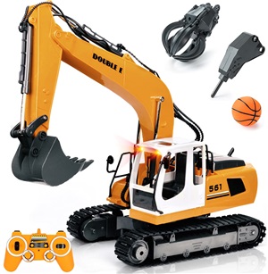 1:48 4 function R/C excavator with light,USB,battery