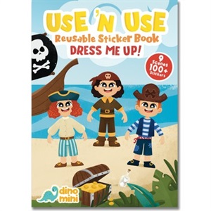 Dinomini Use 'N Use Reusable Sticker Book Dress Me Up!