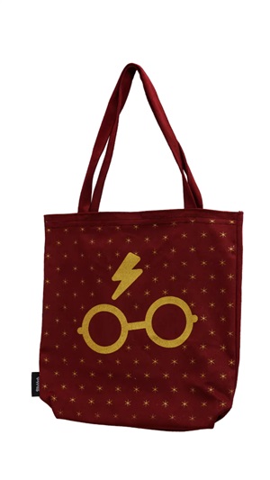 Harry Potter Gözlük Bez Çanta Gabardin  Siyah ÇAN-389217