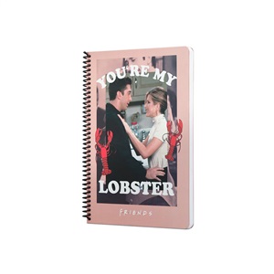 Friends You're My Lobster Spiralli Defter Pembe 80ypr.17x24 DFT-388463