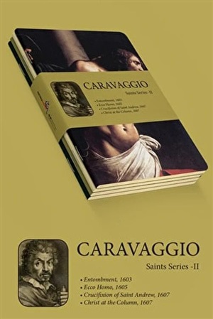 Caravaggio 4'lü Defter Seti 4 - Saints Series II - Çizgisiz 64 Sayfa A5 Ebat