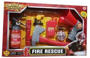 Fire extinguisher with interphone,tool,fire rescue set