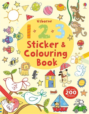 123 STICKER AND COLOURING