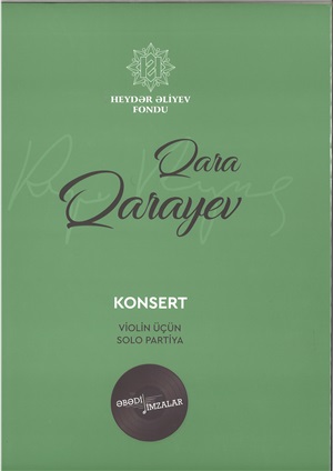 Qara Qarayev Konsert  Violin üçün solo partiya