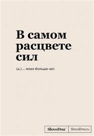 Блокнот SlovoDna. В самом расцвете сил (формат А5, 128 стр., С НОВЫМ КОНТЕНТОМ)